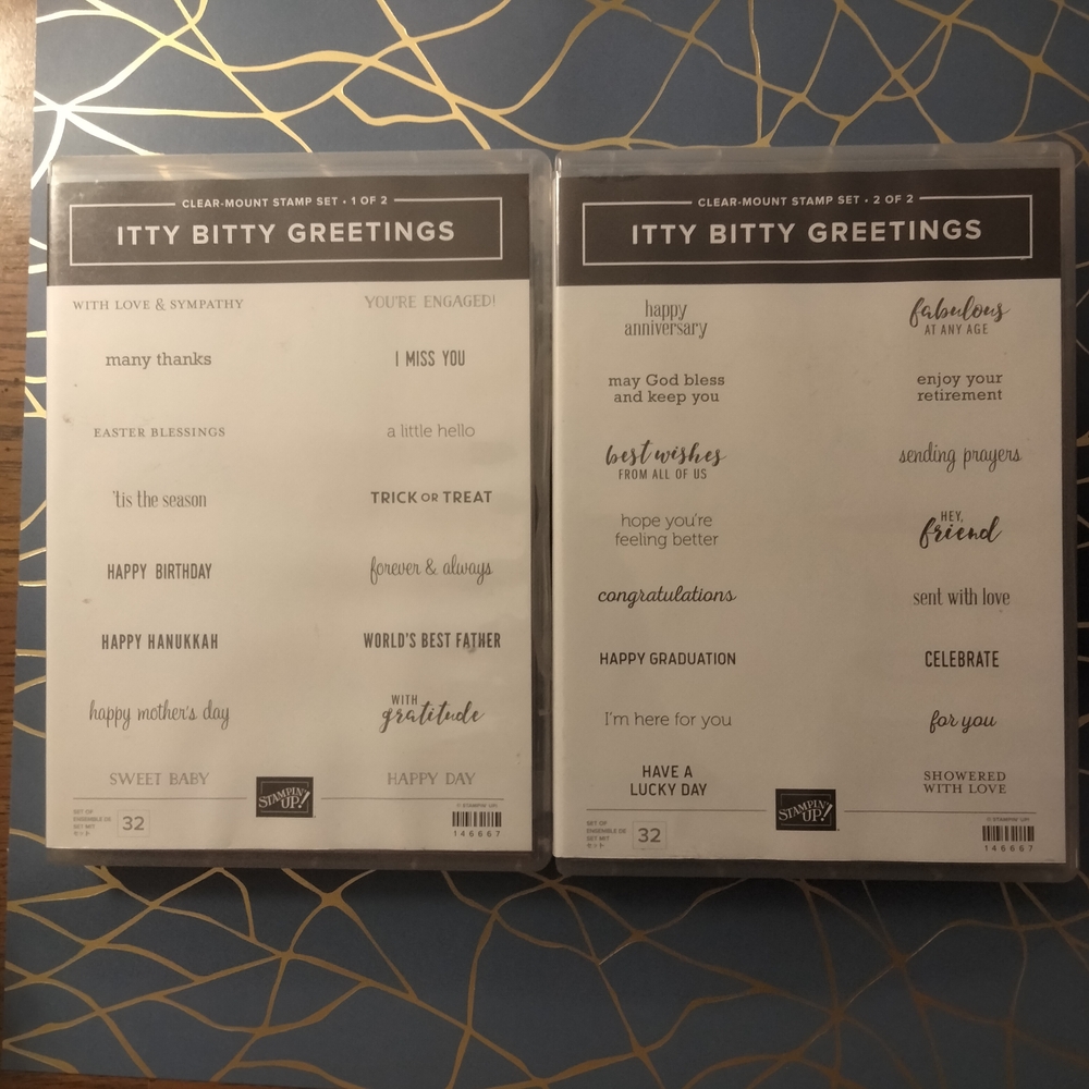 Stampin' Up! Itty Bitty Greetings Stamp Set - Versatile Sentiments